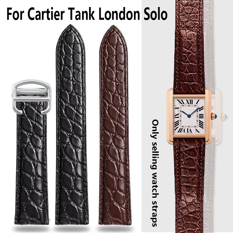 Cartier Watch Tank - Crocodile Watchband 16 18 20 22