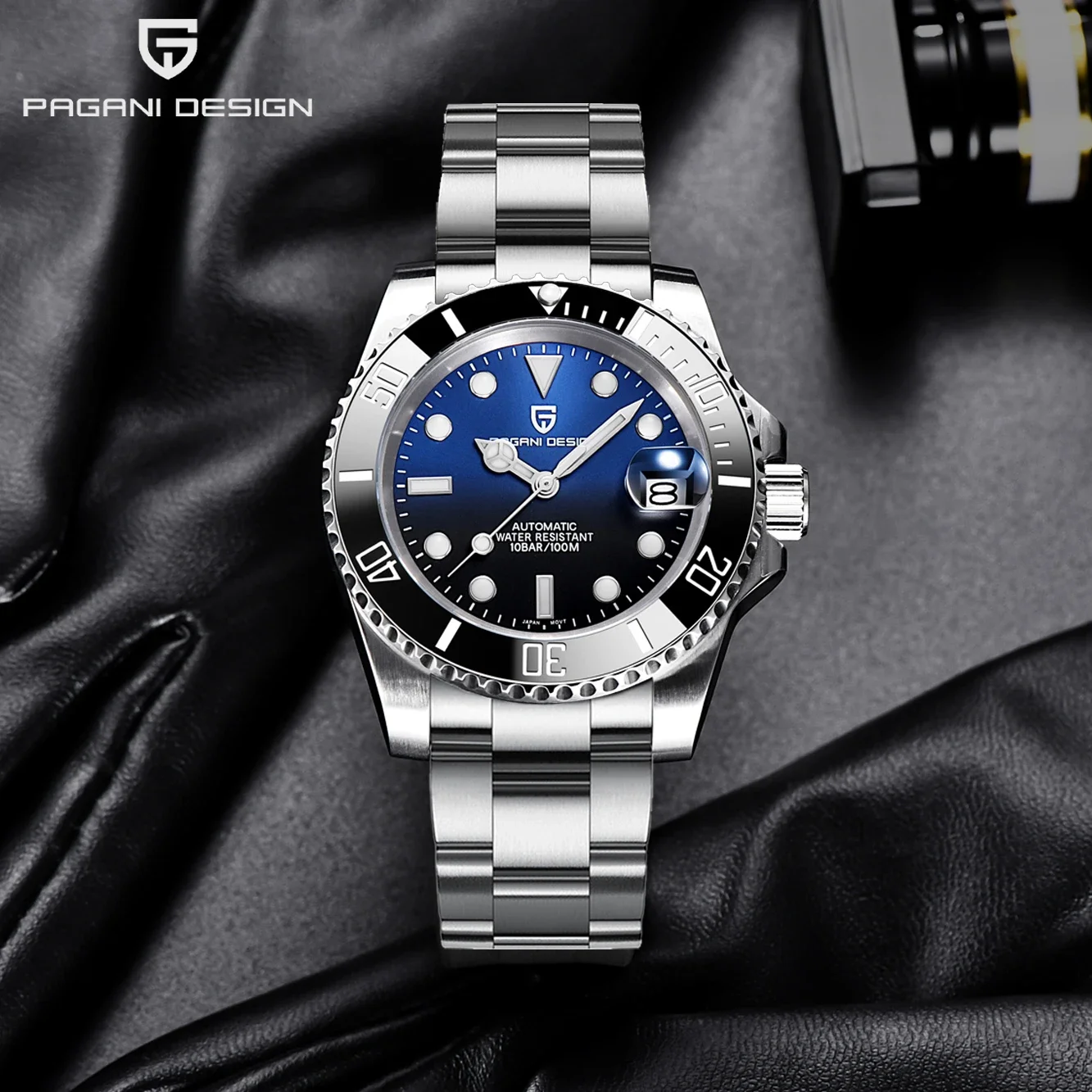 Stainless Bracelet Diver - Pagani Design 2026 Men Automatic Mechanical