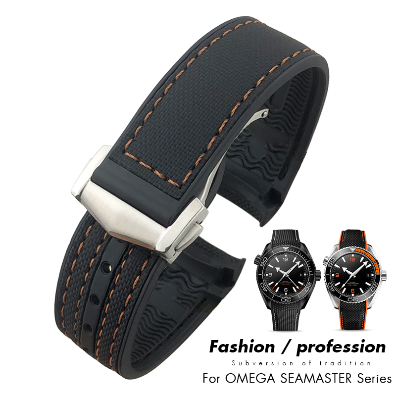 Omega Watch Seamaster - 19mm 20mm 21mm 22mm Rubber Leather