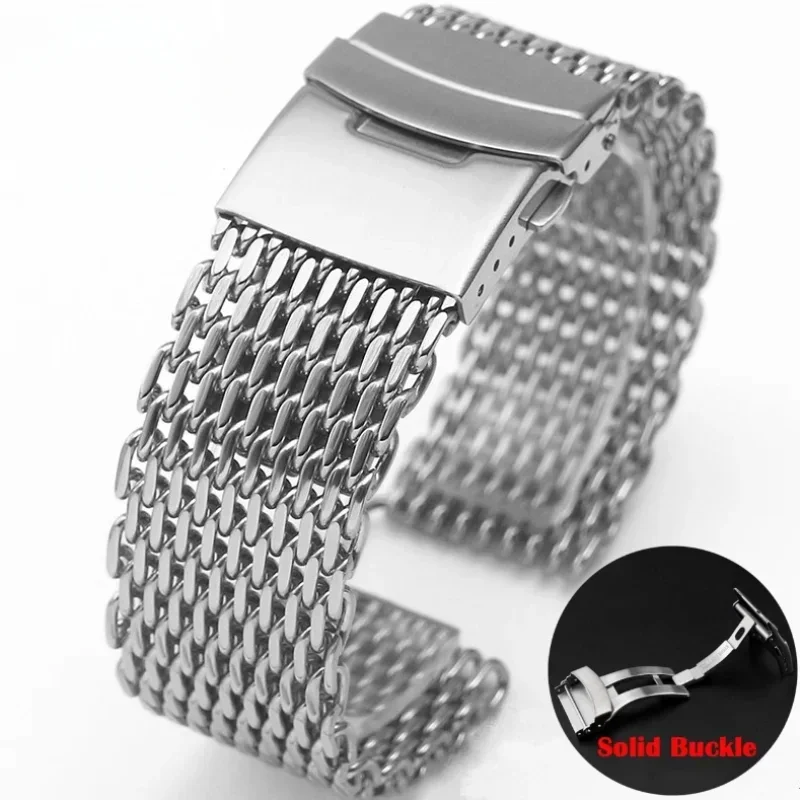 Mesh Strap Metal - 18/20/22/24mm Mesh Solid Stainless Steel Watch
