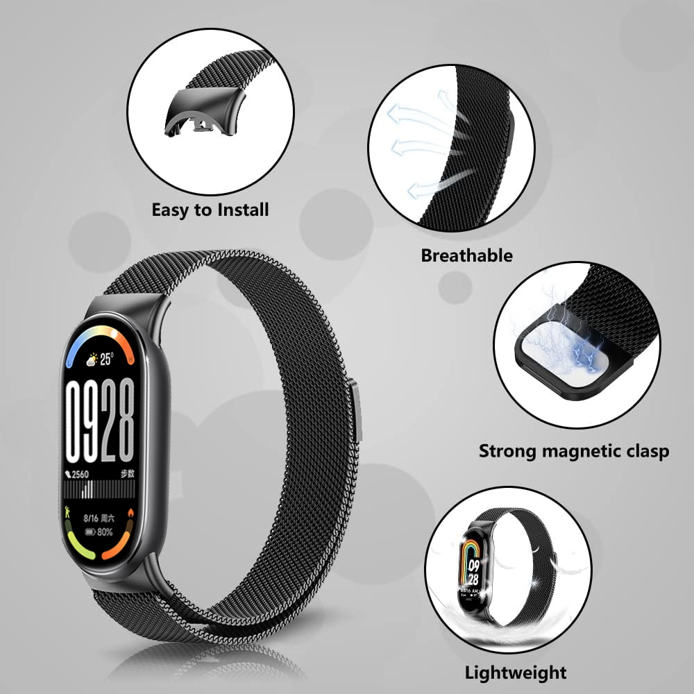 Magnetic Straps for Xiaomi mi  - Milanese Loop Magnetic recension och pris
