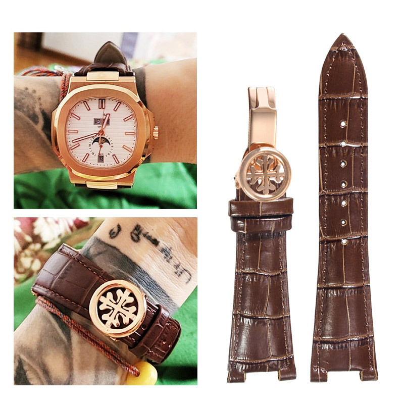 25mm Leather Watch Strap for P - Patek Philippe Watch Nautilus recension och pris