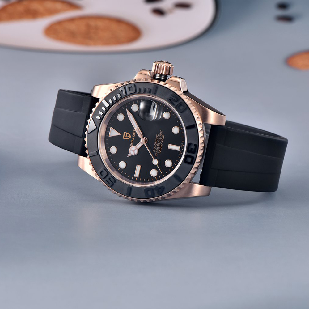 PAGANI DESIGN Automatic Watch  - Rubber Strap Diver recension och pris