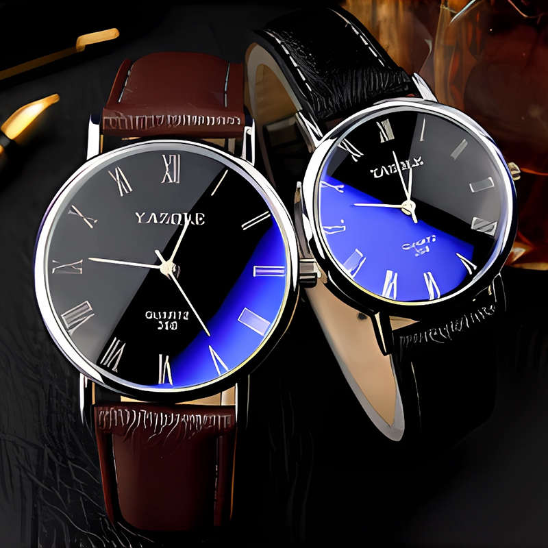 YAZOLE Minimalist Quartz Watch - Leather Watch Band Men recension och pris