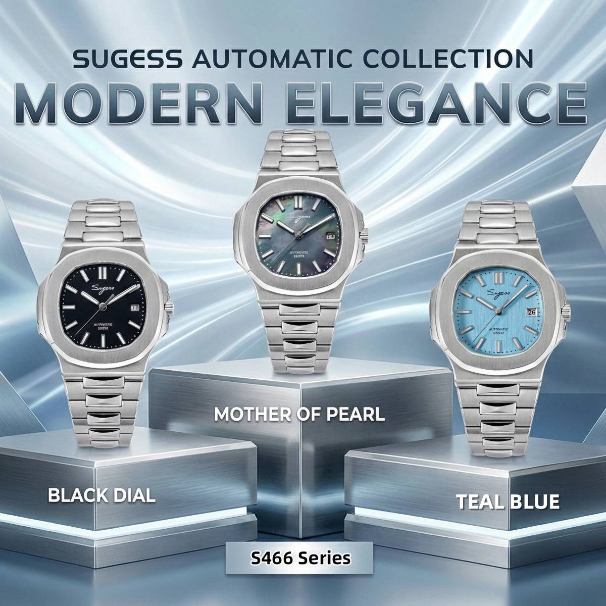 Sugess Man Watch Automatic Mec - Cartier Watch Santos recension och pris