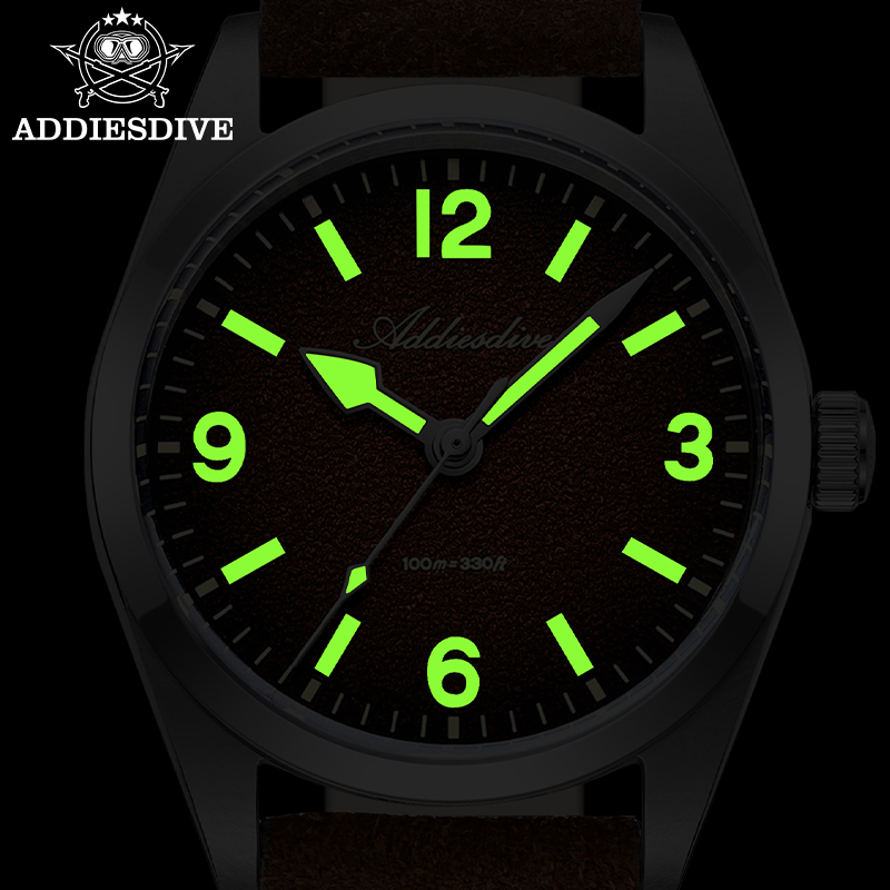 ADDIESDIVE 36MM 200M Waterproo - Suede Strap Watch recension och pris