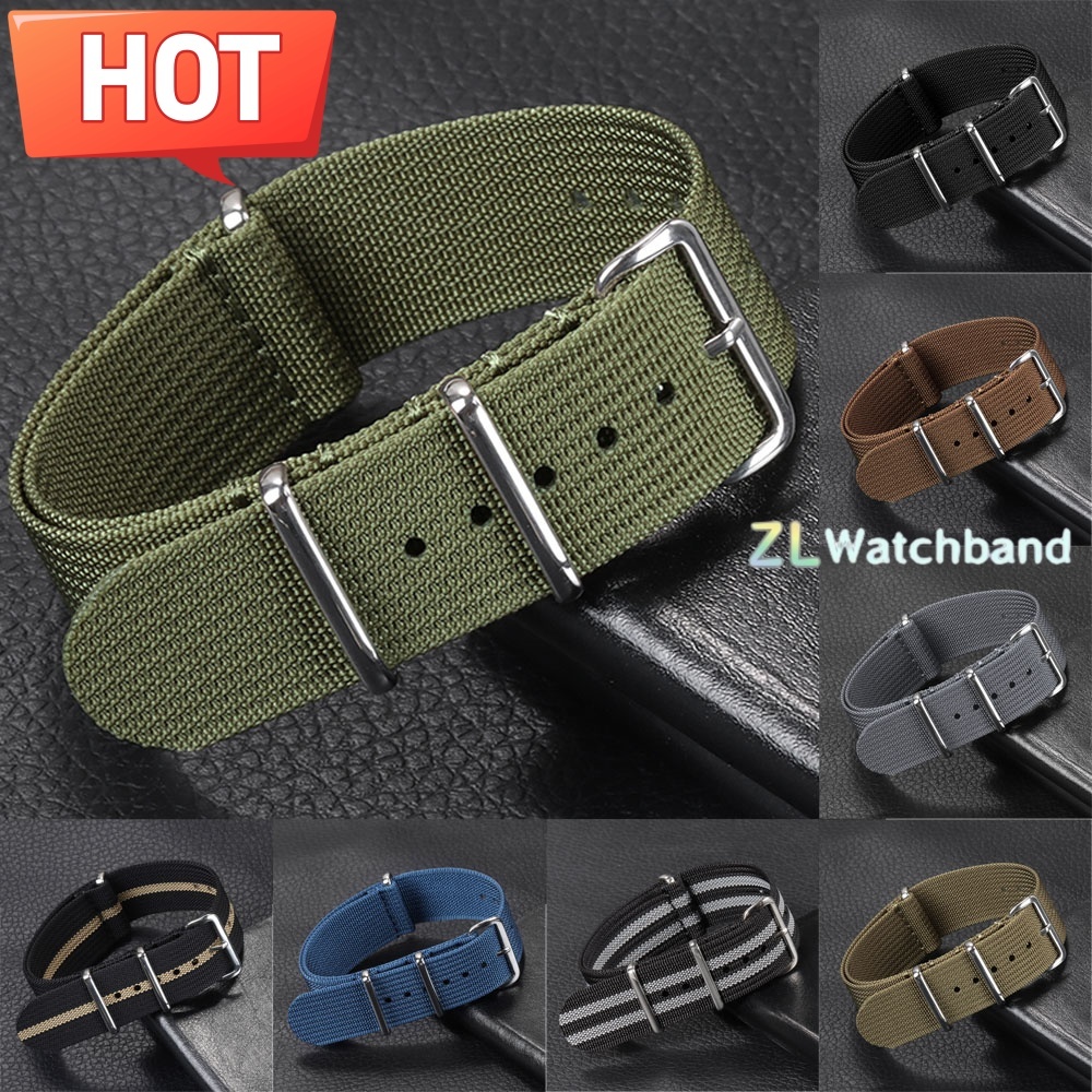 New Ribbed Nylon Watchband 18m - Nato Strap Nylon recension och pris