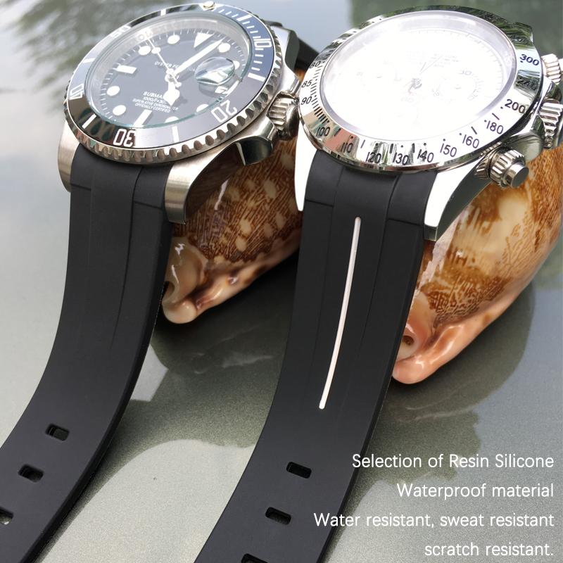 19mm 20mm Rubber Silicone Watc - Rolex Watch Daytona recension och pris