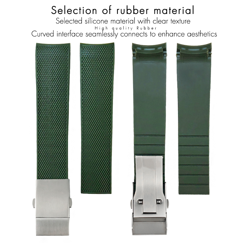 21mm 19mm 20mm Rubber Watchban - Rubber Strap Diver recension och pris
