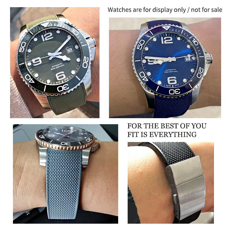 21mm 19mm 20mm Rubber Watchban - Rubber Strap Diver recension och pris