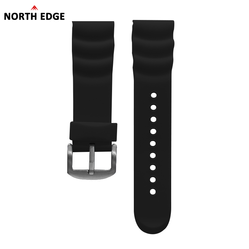 NORTH EDGE 24MM Rubber Watch S - Rubber Strap Diver recension och pris