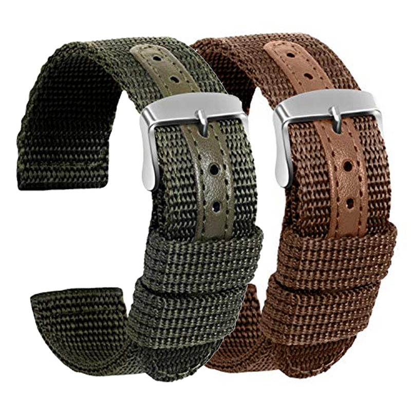 18mm 20mm 22mm 24mm Nylon Canv - Nato Strap Nylon recension och pris