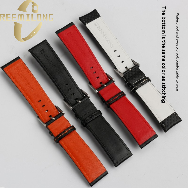 Carbon fiber lines cowhide wat - Patek Philippe Watch Calatrava recension och pris