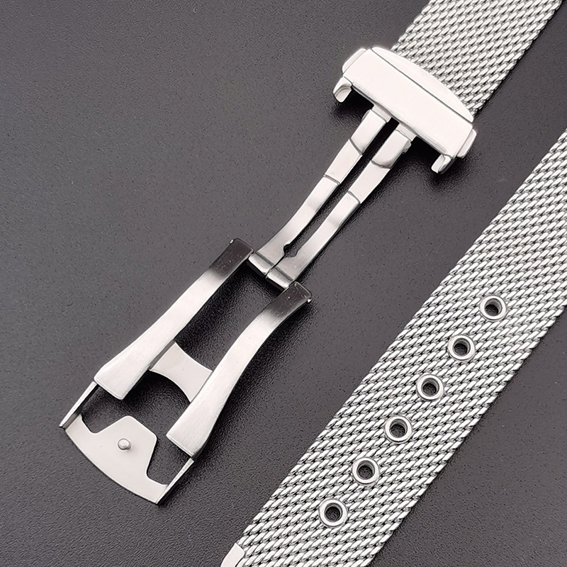 20mm 22mm solid Stainless Stee - Mesh Strap Metal recension och pris