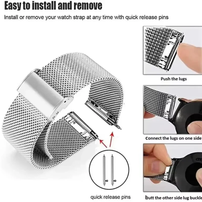 18mm Magnetic Milanese Bracele - Milanese Loop Magnetic recension och pris
