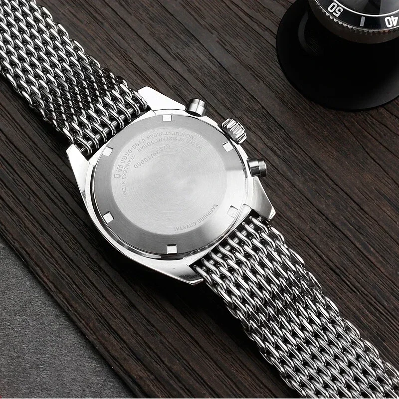 18/20/22/24mm Mesh Solid Stain - Mesh Strap Metal recension och pris