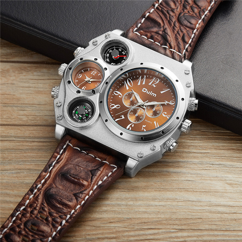 New Model OULM Watch Men Quart - Leather Watch Band Men recension och pris