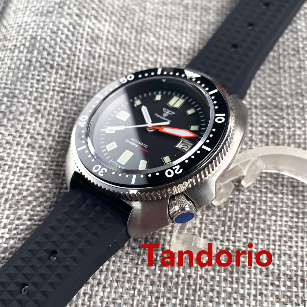 Tandorio 44mm Japan NH35/PT500 - Rubber Strap Diver recension och pris