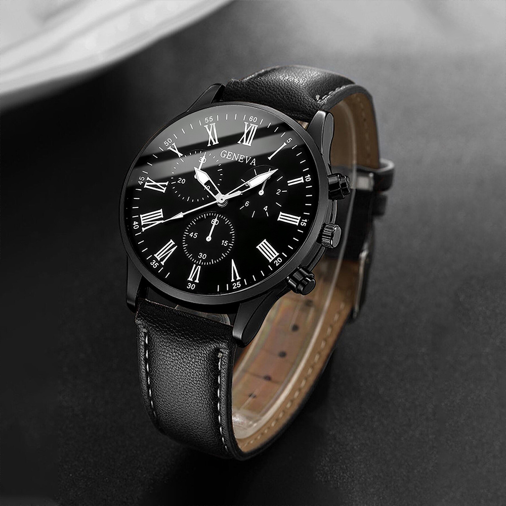 Fashion Men Business Watches C - Leather Watch Band Men recension och pris