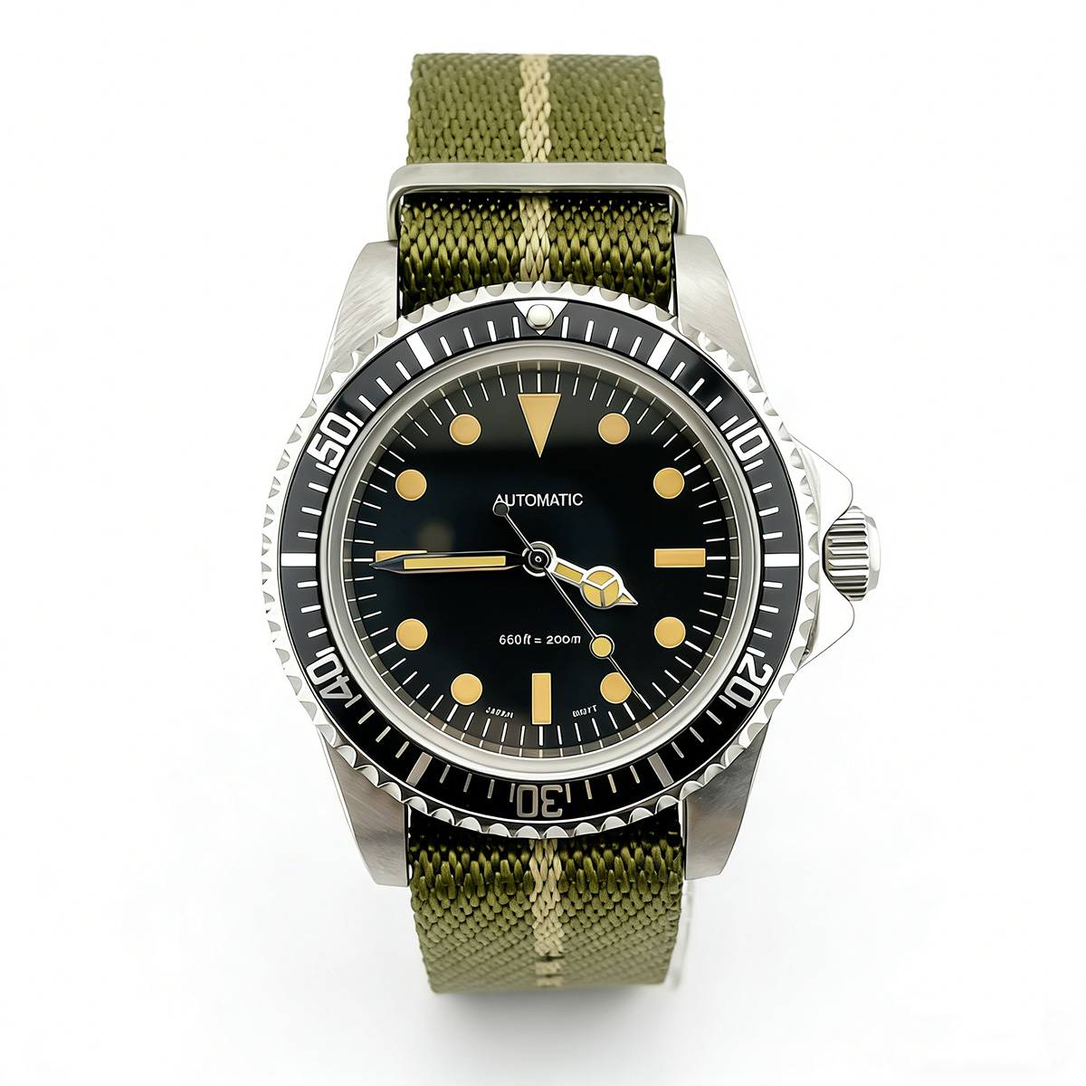 39.5mm Diver Retro Watch Sapph - Tropic Strap Vintage recension och pris