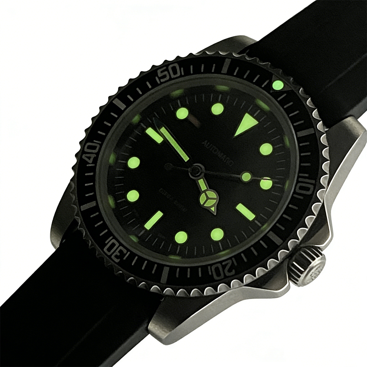 39.5mm Diver Retro Watch Sapph - Tropic Strap Vintage recension och pris