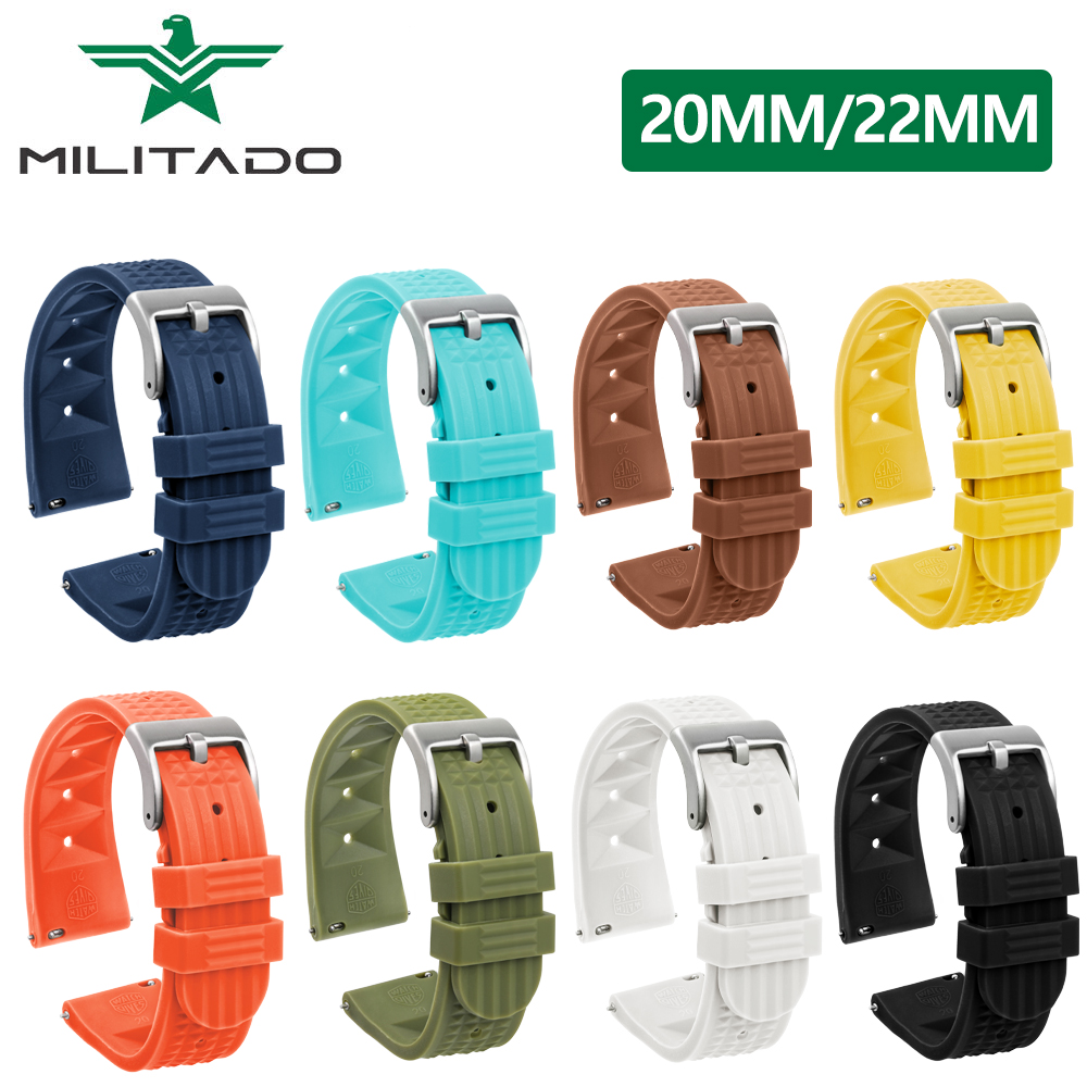Militado 20mm Rubber Waffle Wa - Nato Strap Nylon recension och pris