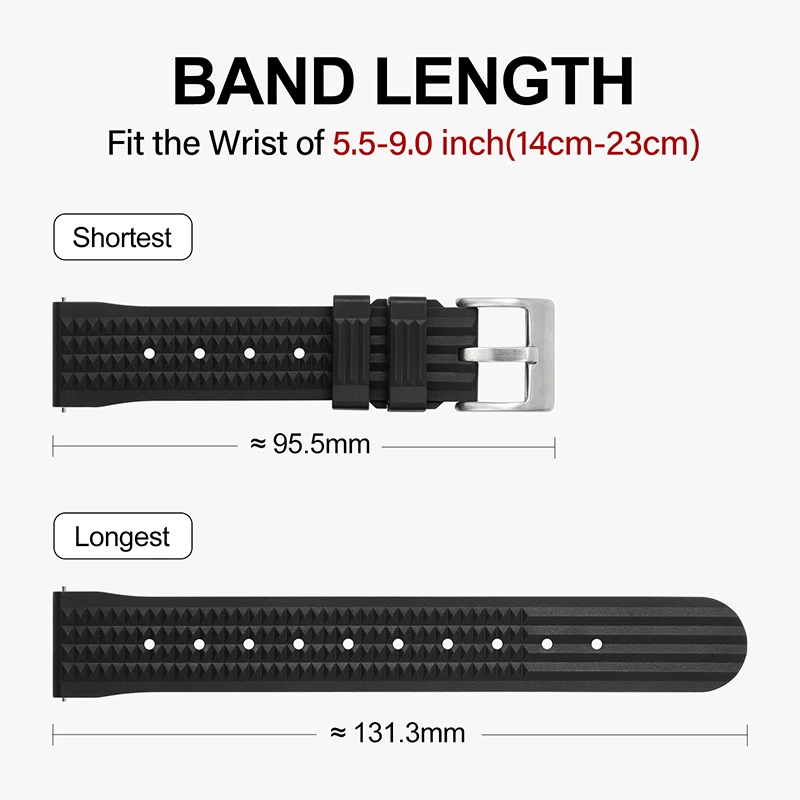 Militado 20mm Rubber Waffle Wa - Nato Strap Nylon recension och pris